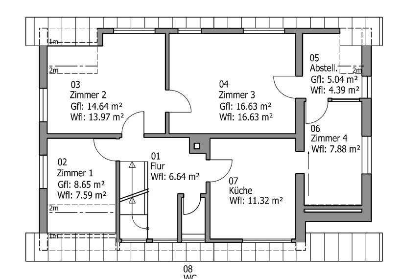 Grundriss Obergeschoss