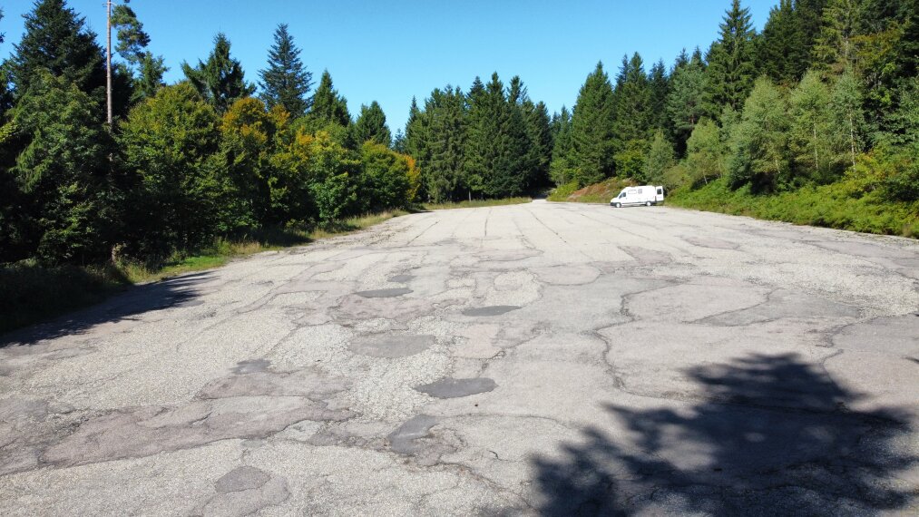Großer Parkplatz