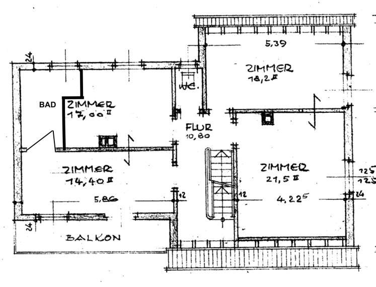Grundriss Obergeschoss