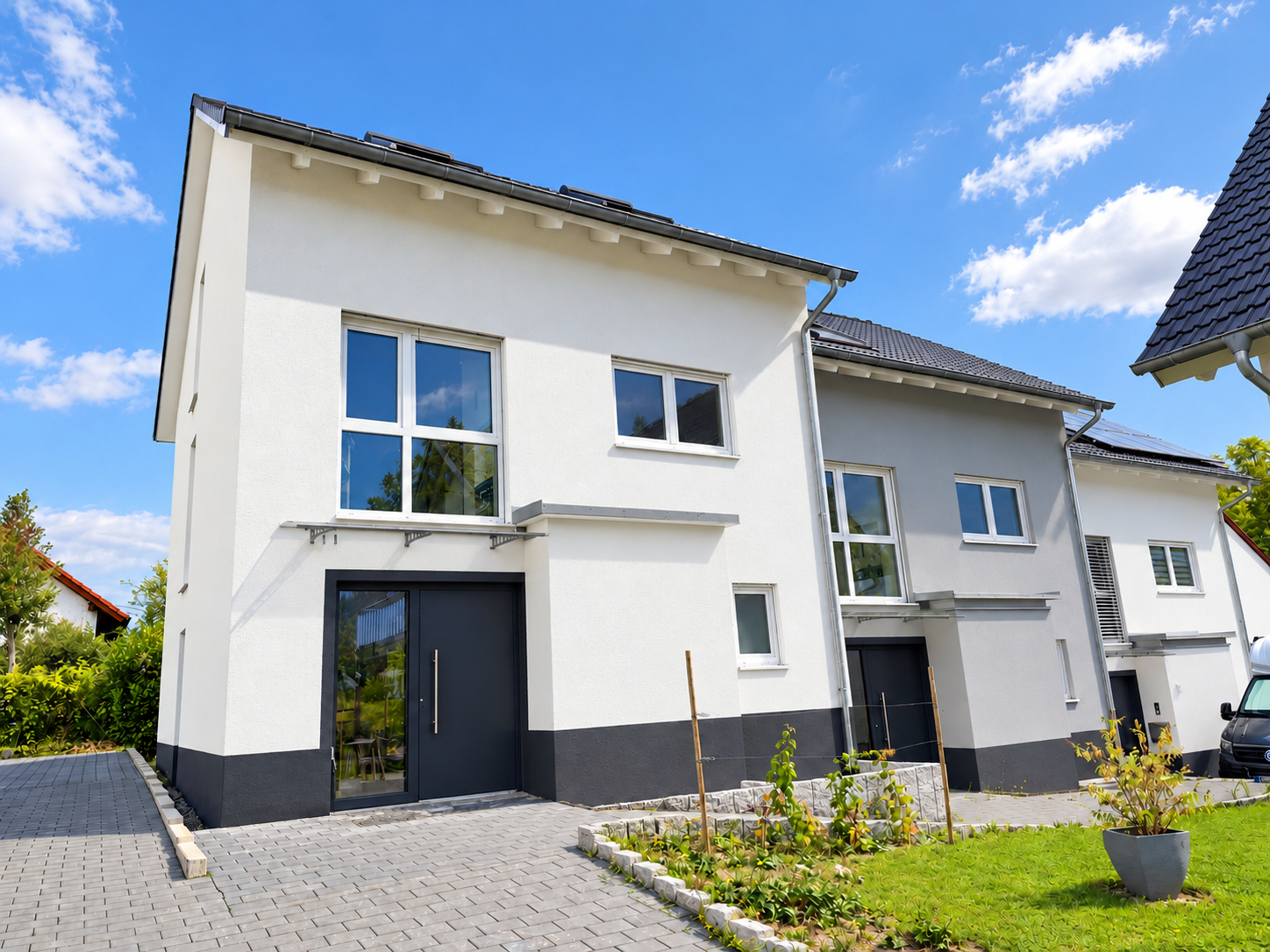 Ausbauhaus (Reihenendhaus) zum selber Fertigstellen